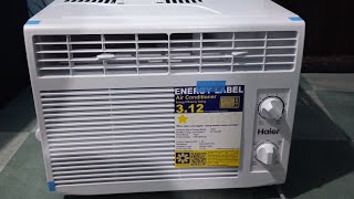 Haier HW05MCQ32 05 HP Chill Cool Window Type Aircon for Small Room  mljromesaint [upl. by Asselam218]