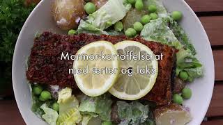 Mormorsalat med kartofler og laks [upl. by Horatia]