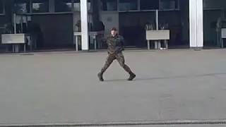 Swiss Soldier dances like Michael Jackson [upl. by Regnij832]