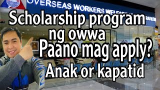 🔴 Owwa scholarship program paano mag applyODSP APPLICATION [upl. by Ayram]