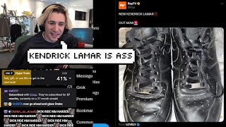 xQc Reacts to Kendrick Lamar  Watch The Party Die [upl. by Aremihc]