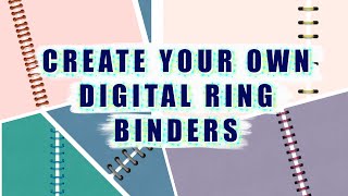 How To Create Digital Ring Binders in KEYNOTE [upl. by Norym]