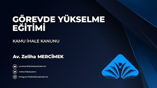 Kamu İhale Kanunu Görevde Yükselme ve Unvan Değişikliği Sınavı Eğitim Programı [upl. by Asilej395]