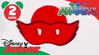 PJ Masks  Craft Tutorial Owlette Mask  Disney Junior UK [upl. by Inanak]