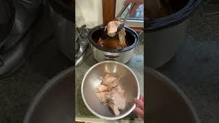 How to Cook Pork Loin in Slow Cooker for Pulled Pork Barbecue Sandwiches [upl. by Etessil]