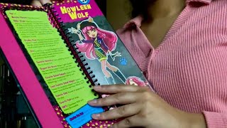 Monster High Character Guidebook Werebeasts  AMSR softly spoken [upl. by Itsrejk]