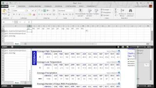 Klimaatgrafiek maken in Excel versie 2013 [upl. by Moran]