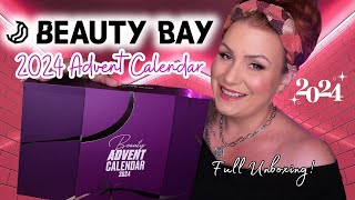 BEAUTY BAY 2024 BEAUTY ADVENT CALENDAR FULL UNBOXING  Their 1st Ever Calendar [upl. by Siblee138]