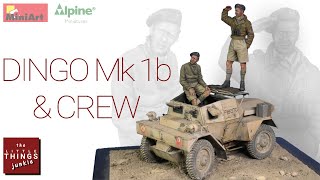 Finished build of the 135 Miniart Dingo plus Alpine figures Military miniature diorama [upl. by Correna397]