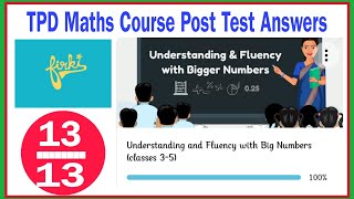 firki TPD Maths Course Post Test Answers [upl. by Laurena]