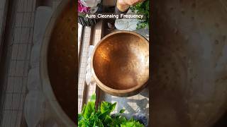 Aura Cleansing frequency shots singingbowlsoundtherapy soundbowlhealing auracleansing [upl. by Fakieh]