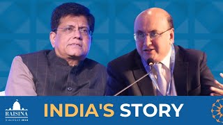 A Crucial Convergence Of Financial Policies  Piyush Goyal  Raisina Dialogue 2024 [upl. by Sigler685]