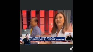 viral ngayon ang pagtakbo ni karen davila sa likod ni kabayan noli de castro [upl. by Siuqaj]