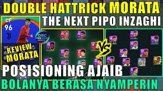 DOUBLE HATTRICK MORATA THE NEXT PIPO INZAGHI REVIEW MORATA POTW EFOOTBALL PES 2021 MOBILE HAUS GOAL [upl. by Eadwine]