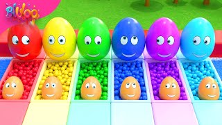 Surprise Eggs Kids Song  BluLoo Nursery Rhymes amp Kids Songs [upl. by Luapnoj925]