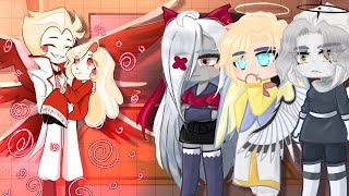 Hazbin Hotel Heaven reacts to Charlie and Lucifer  Gacha React [upl. by Libenson]