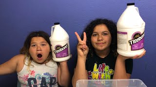 NEW GLUE  TESTING TITEBOND GLUE FOR SLIME 1 GALLON OF TITEBOND SLIME VS 1 GALLON OF TITEBOND SLIME [upl. by Colbert]