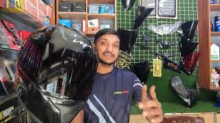 Vega black helmet price in bangladeshmotogear bikeaccessories helmet vegablack vegablackhelmet [upl. by Ahsienod]