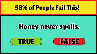 True or False Are You a Trivia Master  True or False Quiz [upl. by Olmstead468]