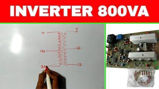 INVERTER TRANSFORMER WINDING DATA 800VA  121 Kit Squar wave [upl. by Aramas153]