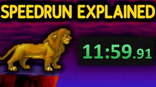 How The Lion King SNES was Beaten in Under 12 Minutes [upl. by Hanonew]