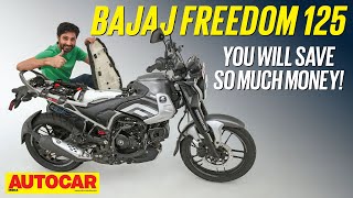 Bajaj Freedom 125 CNG review  Mileage running cost performance  ​⁠autocarindia1 [upl. by Gilson]