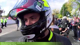 Manx Grand Prix  Junior Race  RED FLAG [upl. by Eessej929]