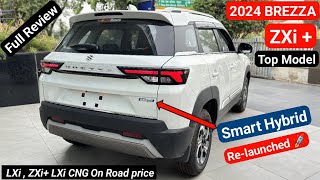 Ye Hai All New 2024 Maruti Suzuki Brezza ZXi Top Model Review  On Road price Mileage New Update [upl. by Nezam]