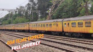 Goa Tejas Express  CSMT to Karmali  Complete journey [upl. by Nylatsyrk422]