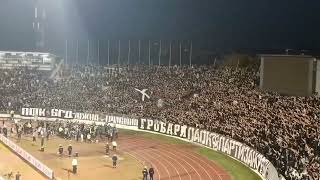 Partizan players celebrate with fans after victory over Cukaricki  26102024 [upl. by Nemrak]