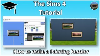 The Sims 4 Tutorial How to make your own Custom Painting [upl. by Amocat930]