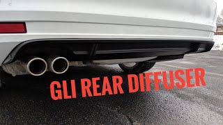 MK6 Jetta Facelift GLI Rear Diffuser Valance Installation [upl. by Hnacogn]