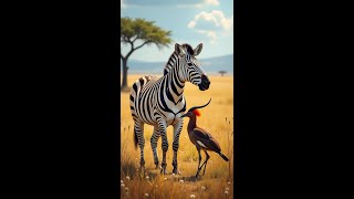 Natures Unlikely Duo The Zebra and Oxpeckers Perfect Partnership [upl. by Besse834]