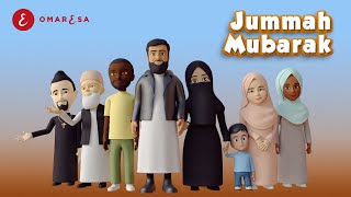 Omar Esa  Jummah Mubarak Nasheed  3D Islamic Cartoon [upl. by Budding8]