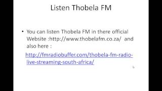 Thobela FM Listen Live [upl. by Gipson385]