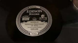 “Honolulu Sweetheart of Mine” AlohaLand Serenaders  Edison Diamond Disc 52320 [upl. by Anora]