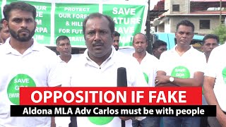 Our opposition is fake Aldona MLA Carlos should have been with the people and fight with them [upl. by Kylie]