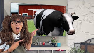 Herbivore Farm Animals for Kids  Farm Animals Come Out of the TV [upl. by Eniale]