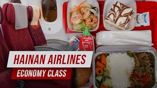 Trip Report  Hainan Airlines Economy Class Los Angeles to Chengdu [upl. by Soisanahta567]