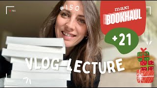 READING VLOG 150  📚 MEGA BOOKHAUL 21 romans dans ma PAL  comédies de Noël amp thrillers 🎄 🩸 [upl. by Yelrah566]