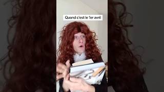 Le poisson davril  🐟 😱 shorts humour sketch acting comedy animation pov video school fy [upl. by Derwood]