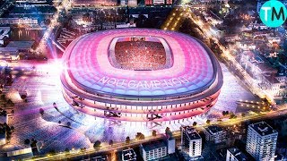 LOS 10 ESTADIOS DE FÚTBOL MÁS GRANDES [upl. by Lajes491]