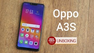 Oppo A3S unboxing  Camera display specs and features [upl. by Deering]