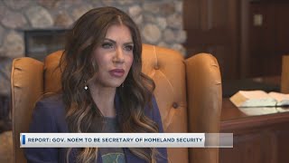 Gov Noem To Be Secretary Of Homeland Security [upl. by Ardnohs]