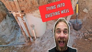 Tying A New House Into An Existing Well [upl. by Akihc]