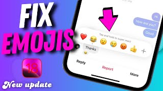 ios 18 Fix React Emojis Not Showing on iPhone [upl. by Eal]