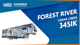 2022 Forest River Cedar Creek 345IK  5th Wheel  RV Review Camping World [upl. by Wittenburg334]