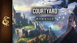 Courtyard  Medieval City ASMR Ambience  3 Hours [upl. by Ibby]