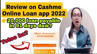 Review On Cashme Online loan App 2022 [upl. by Ardnasac63]