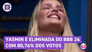 Yasmin é eliminada do BBB 24 com 8076 dos votos [upl. by Kenti]